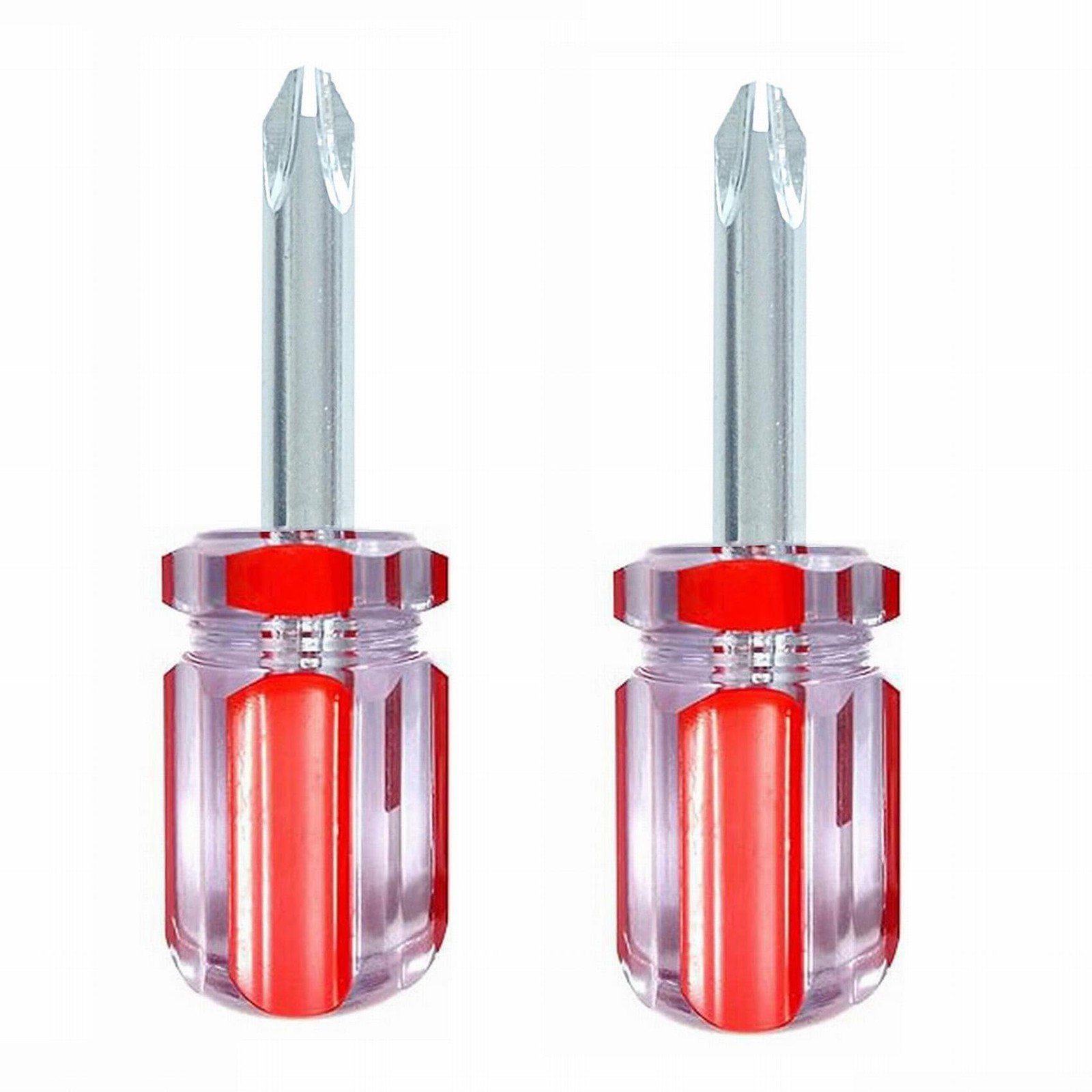 Stubby Phillips Screwdriver #3,2 Pieces PH3 Phillips Screwdriver Magnetic Sma...