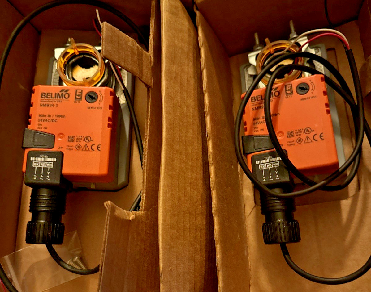 2x Belimo Direct Coupled Damper Actuator NMB24-3 Open Boxes As Shown See PICS!