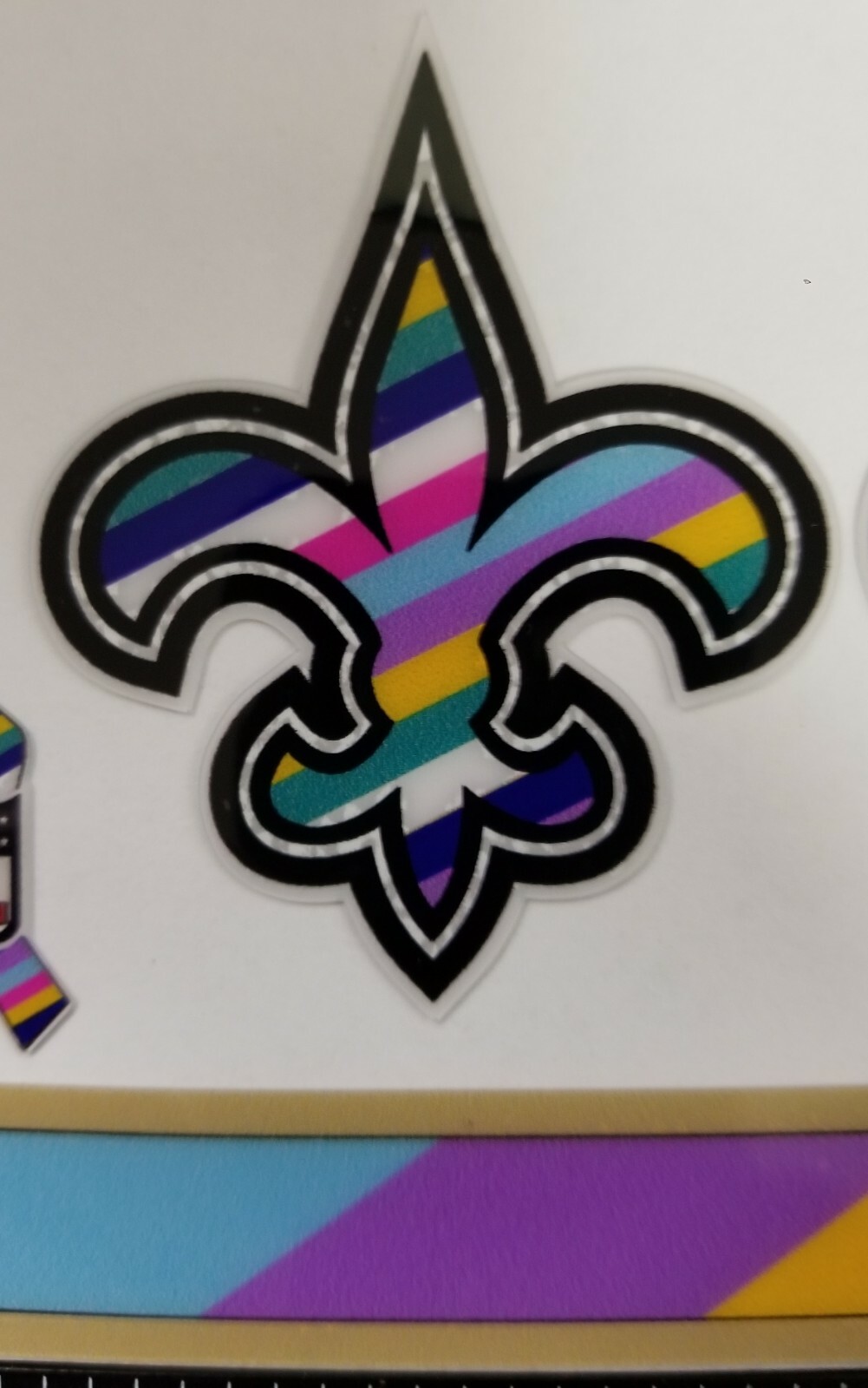 Saints Crucial Catch Mini Size helmet decals