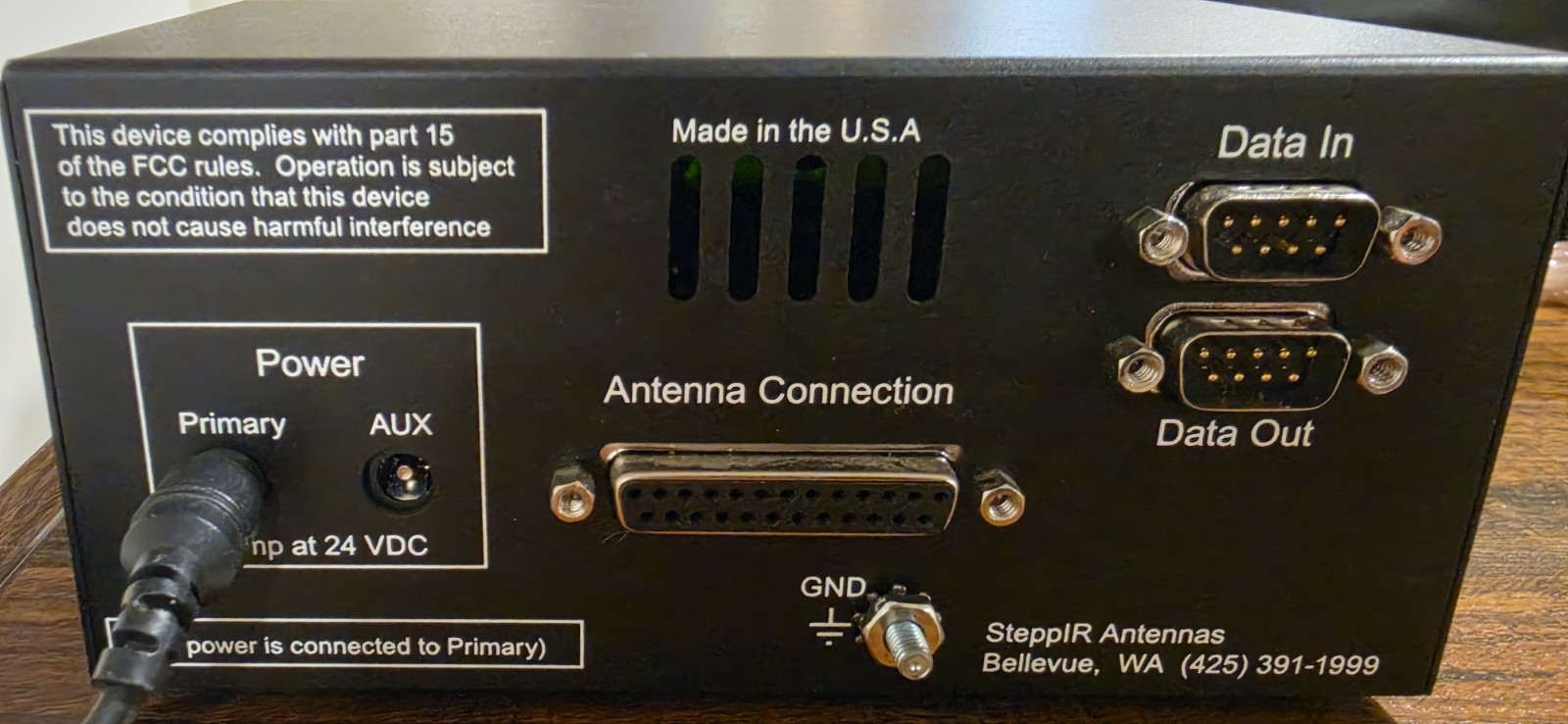 SteppIR HF Antenna Controller w/ Back-Lit LCD Display, 24 VDC, 80m-6m Range