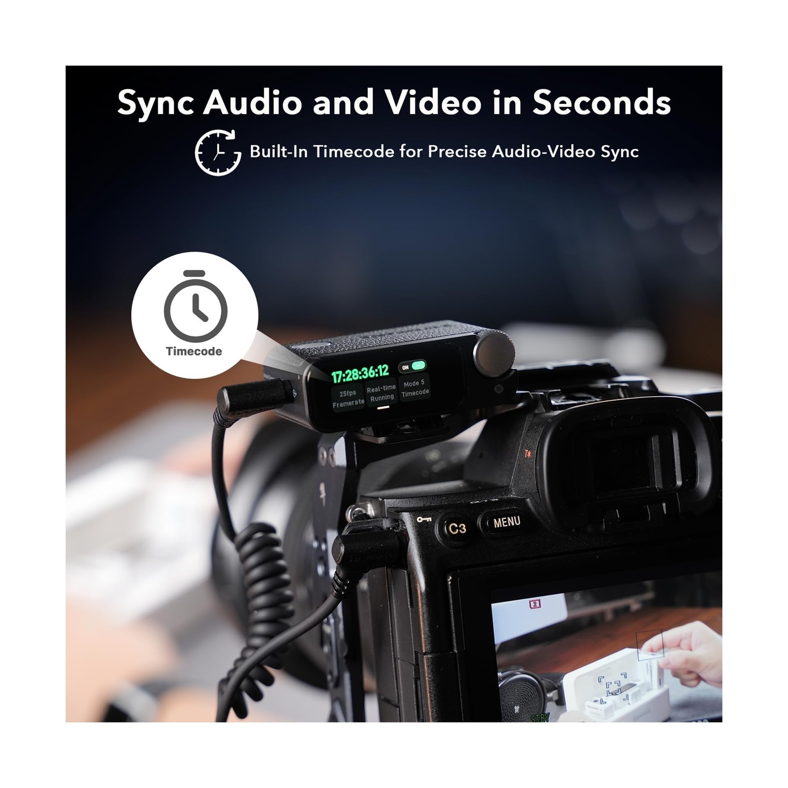Saramonic Ultra | Wireless Lavalier Microphone, 32-Bit Float Recording, Timec...