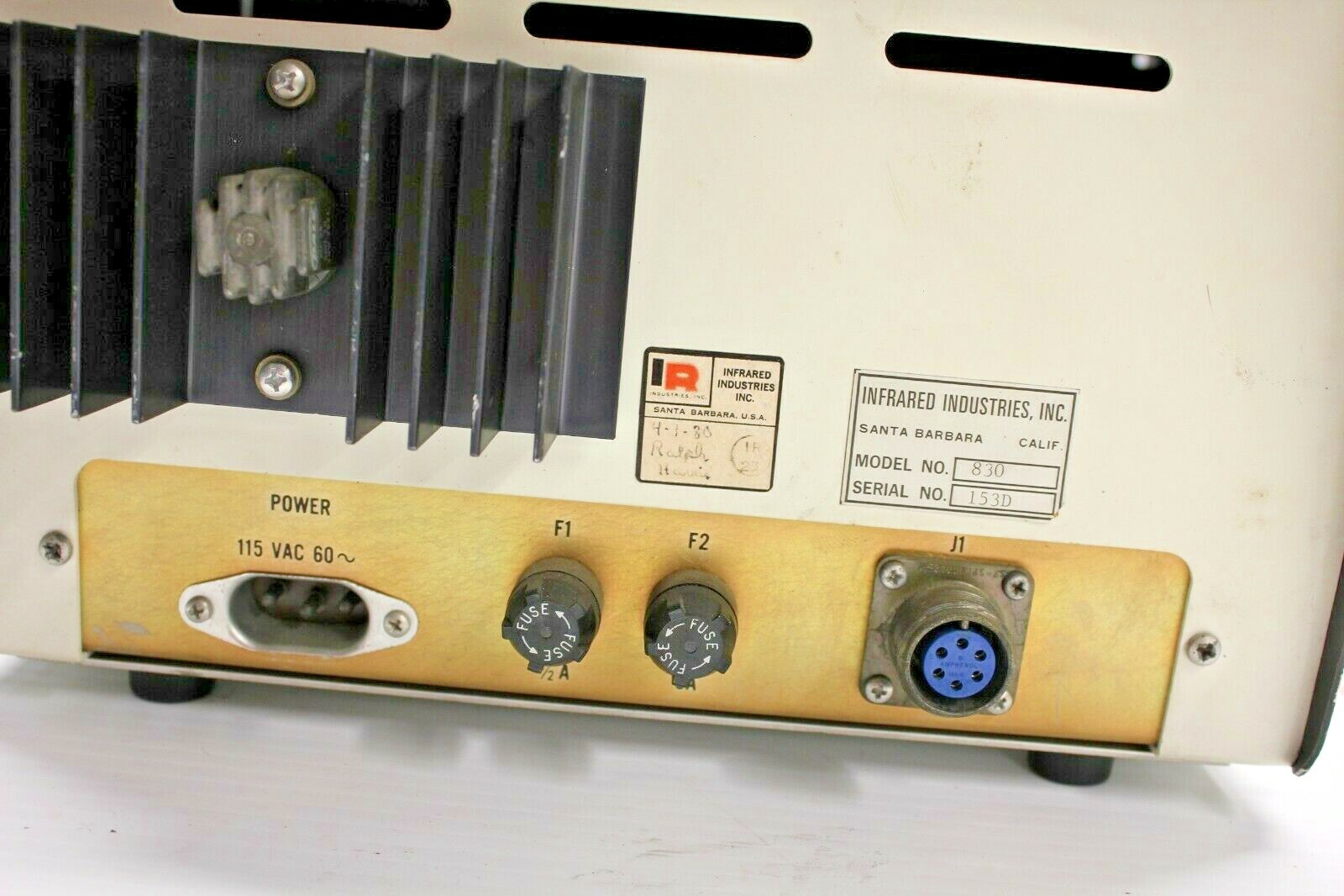 INFRARED INDUSRIES 830 MODULATED CONTROLLER