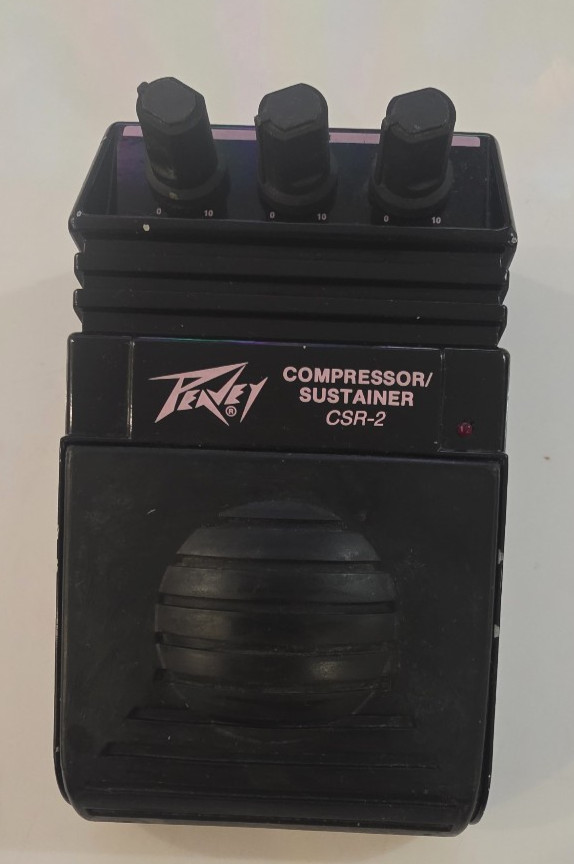 Vintage 80's Peavey CSR-2 Compressor Sustainer Guitar Effect Pedal USA