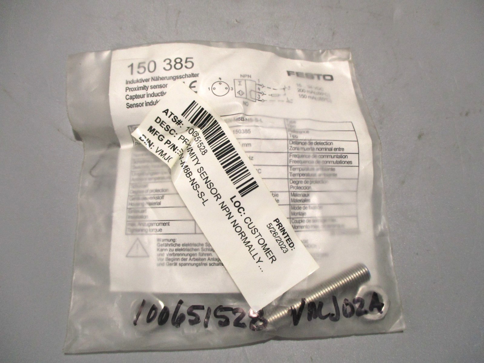 NEW FESTO 150-385 PROXIMITY SENSOR