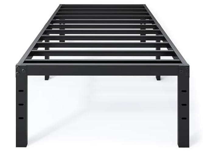 Bed Frame - 18 in Sturdy Platform Bed Frame Size, Heavy Duty Twin 18 INCH