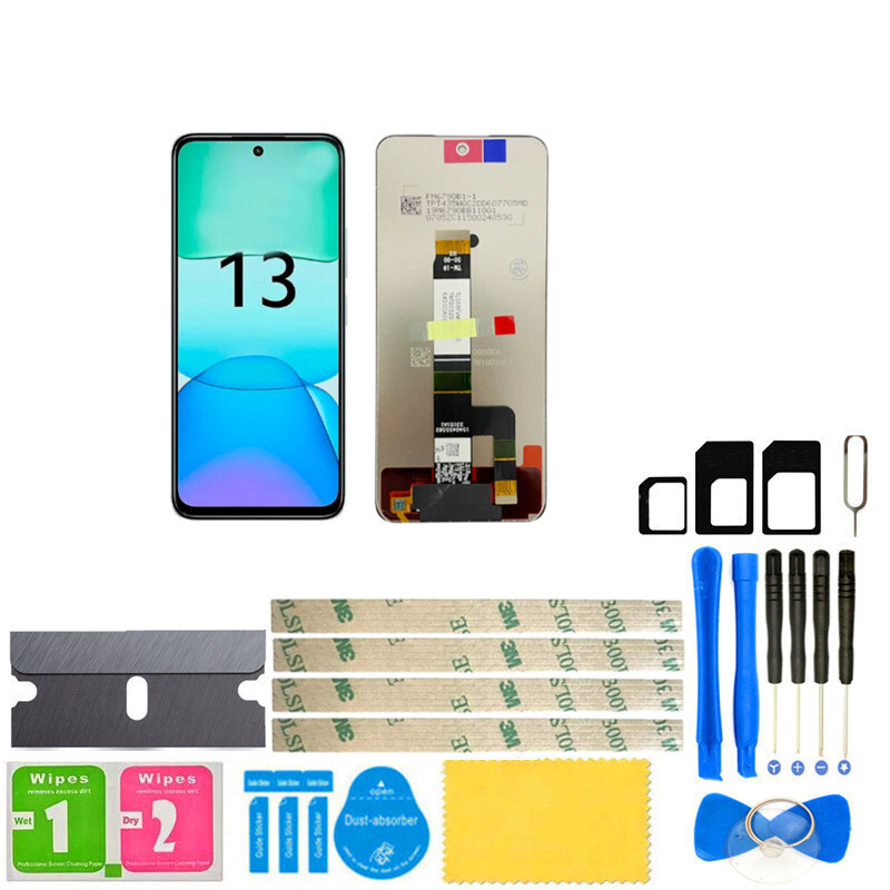 For Xiaomi Redmi 13 LCD Display Touch Screen Digitizer Replacement + Frame