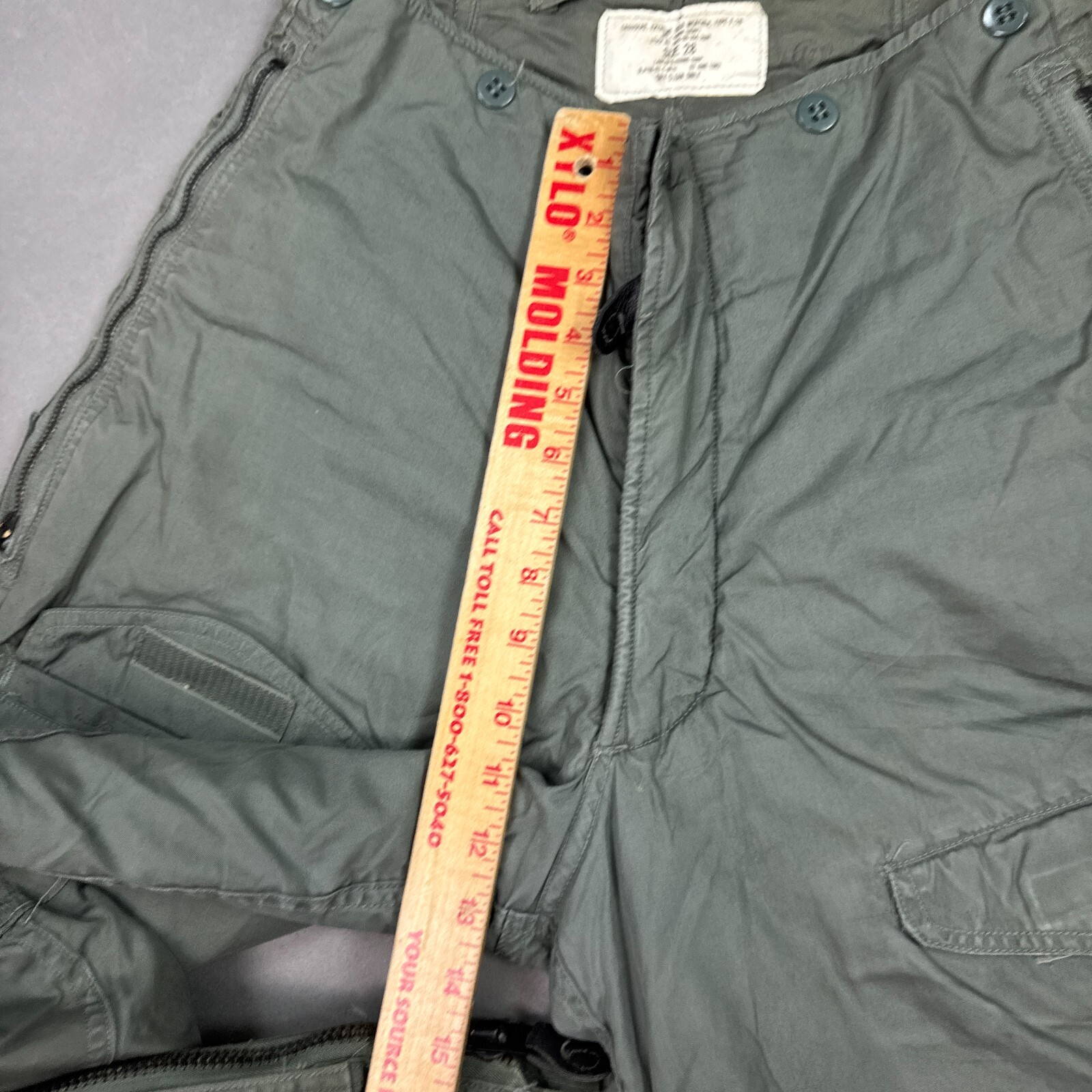 US Military Pants Mens 28 Green Extreme Cold Weather Trouser USAF Flyer Pilot
