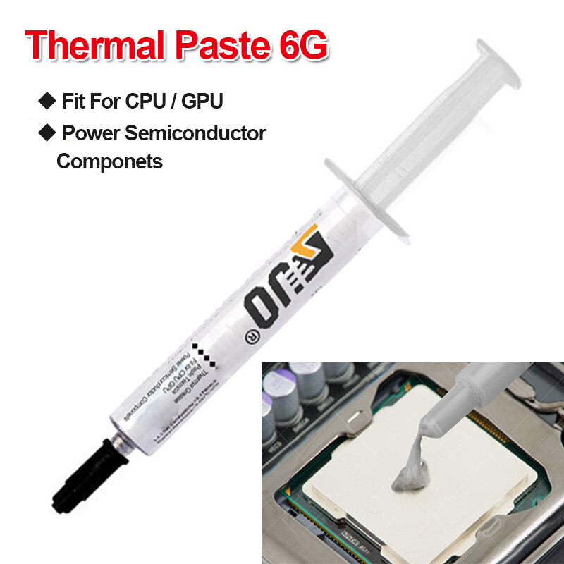 2X6 Gram SILVER COOLING / High Performance Thermal Grease Compound Paste Syringe