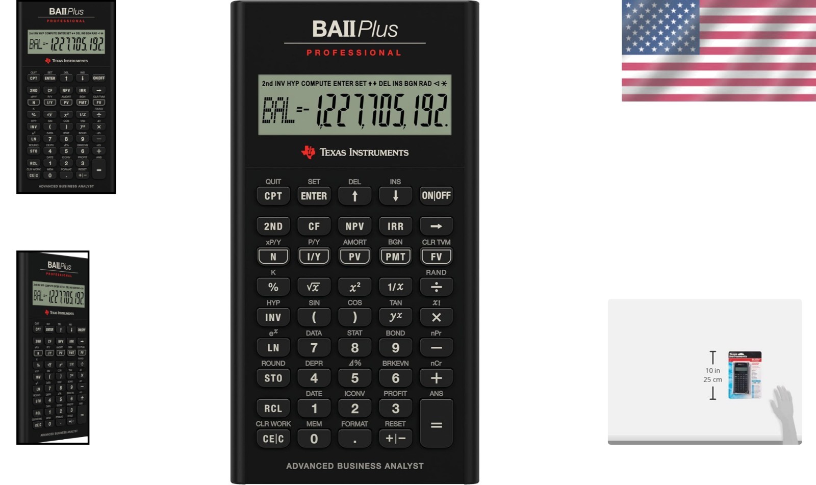Efficient BA II Plus Calculator with Automatic Power Down Feature for Durability