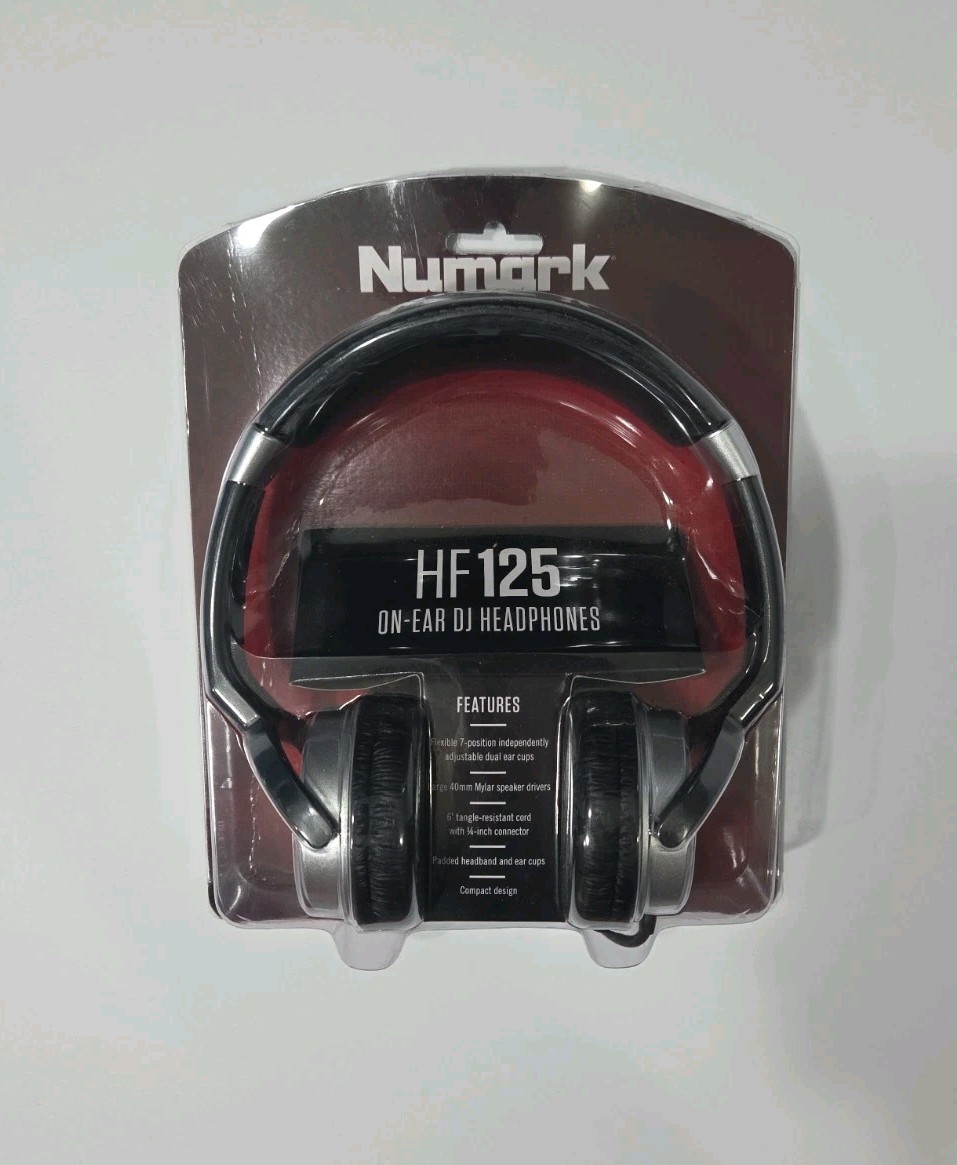 Numark HF125 DJ Headphones Flexible Adjustable Padded Headband