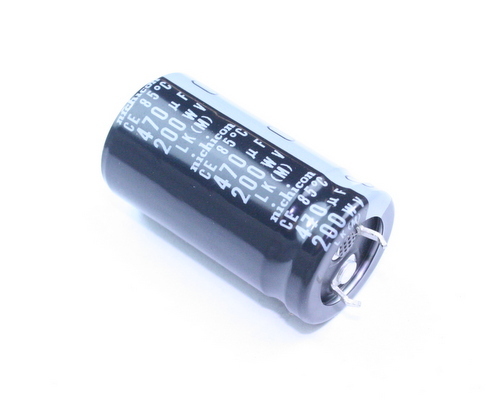 5x 470uF 200V DC Radial Snap In Mount Electrolytic Capacitor 200VDC 470mfd