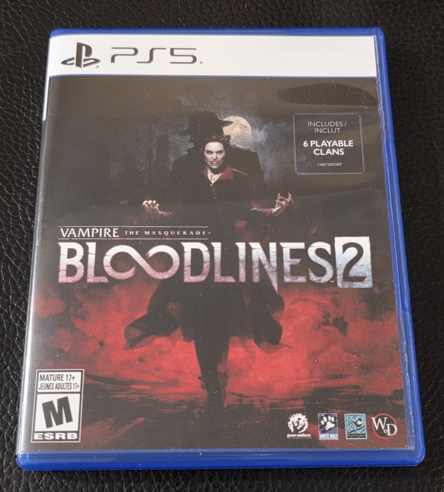 Replacement Case (NO GAME) Vampire The Masquerade - Bloodlines 2 PlayStation PS5