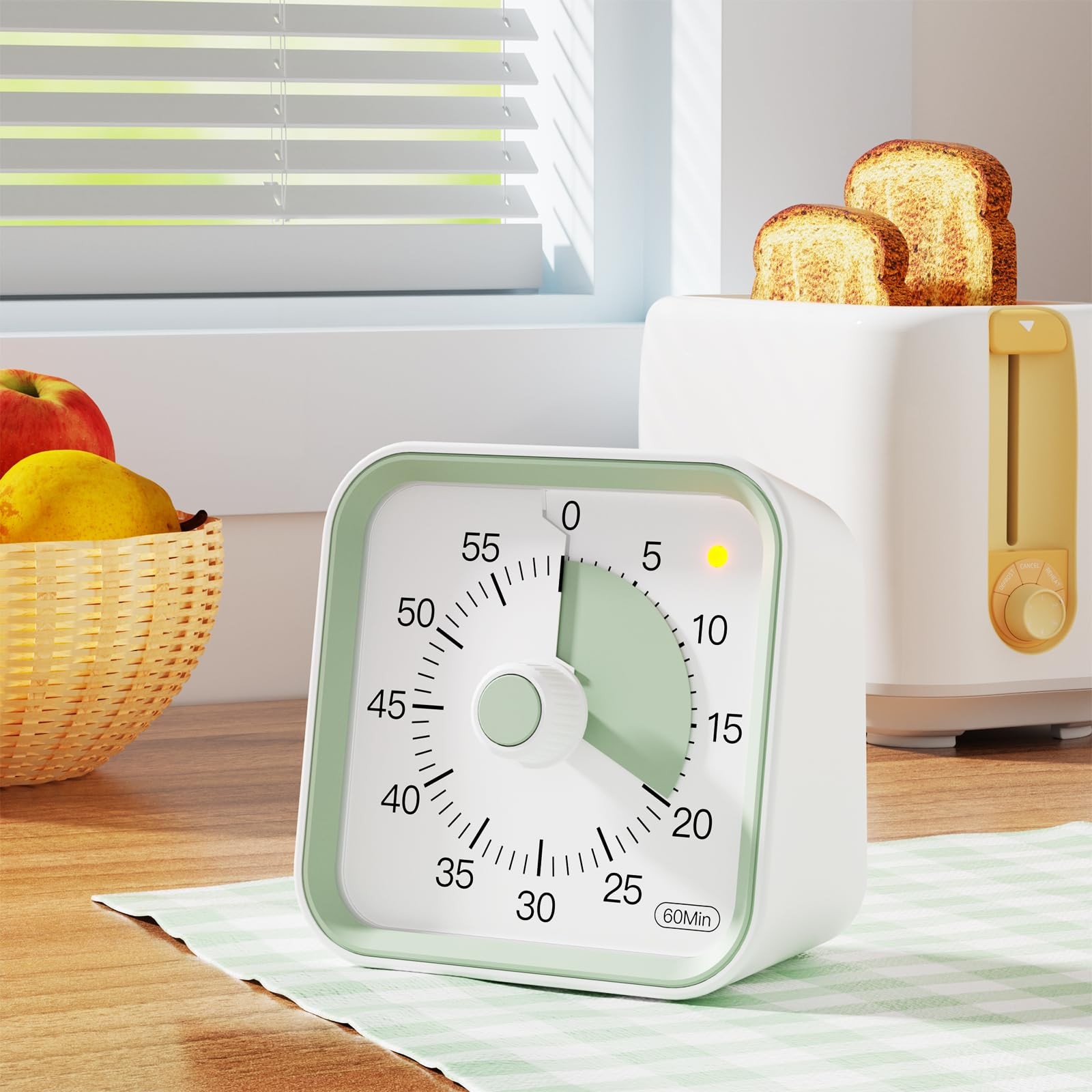 Visual Timer for Kids with Pause Function, 60 Minute Countdown Timer for Kids...