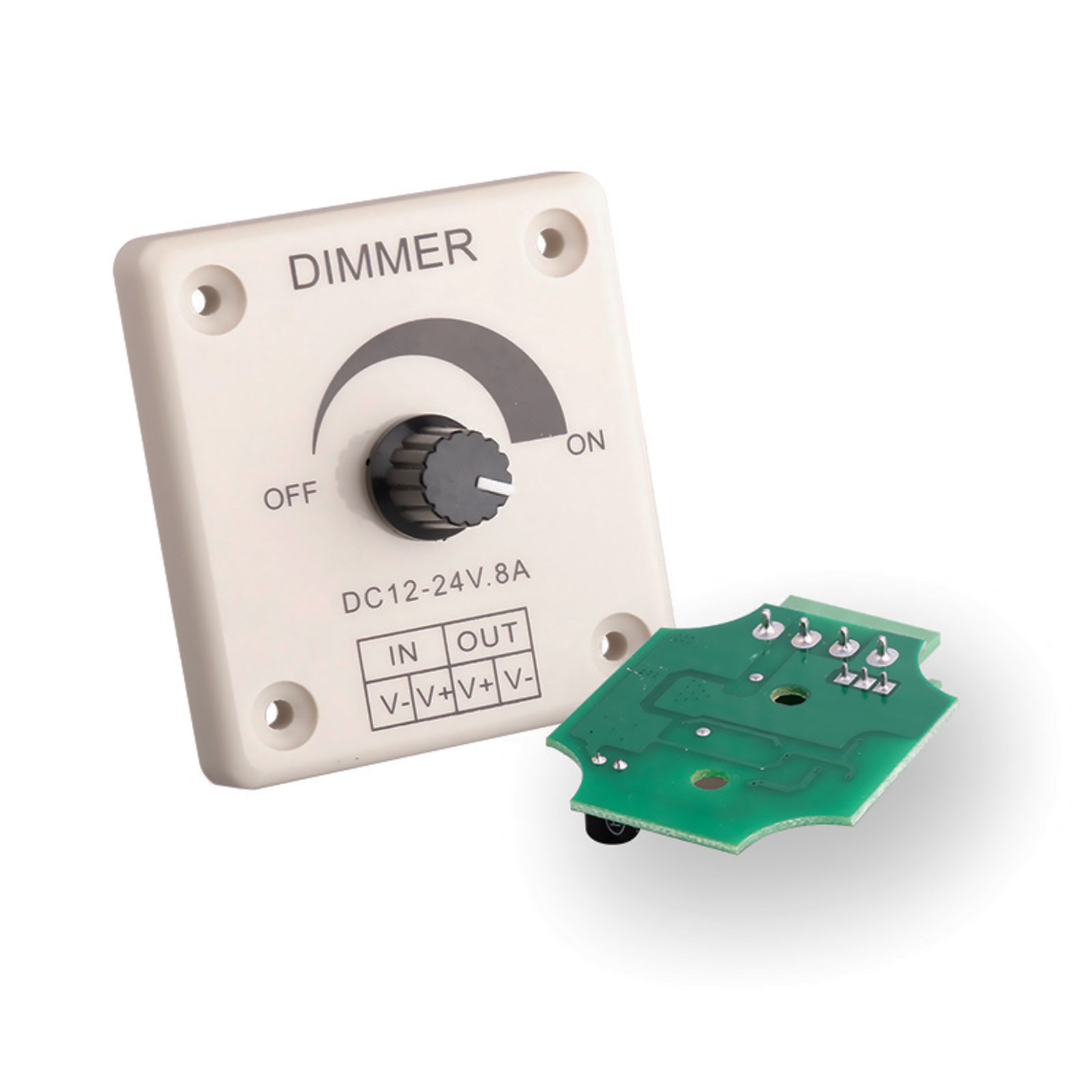 DC12-24V 8A Dimmer Brightness Adjustable Controller For Strip Lighting Dimmers
