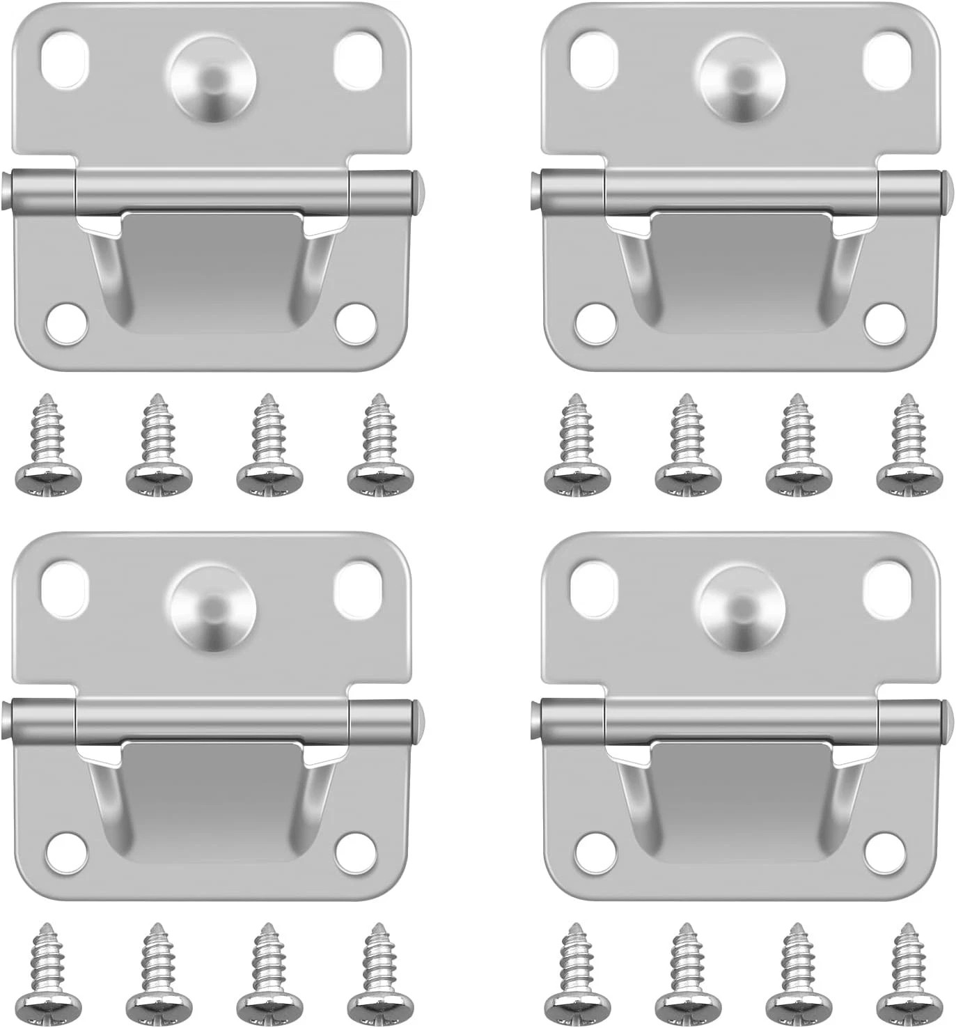 4 Pack Replacement Hinges for Coleman Cooler Stainless Steel Hinge 16 Screws