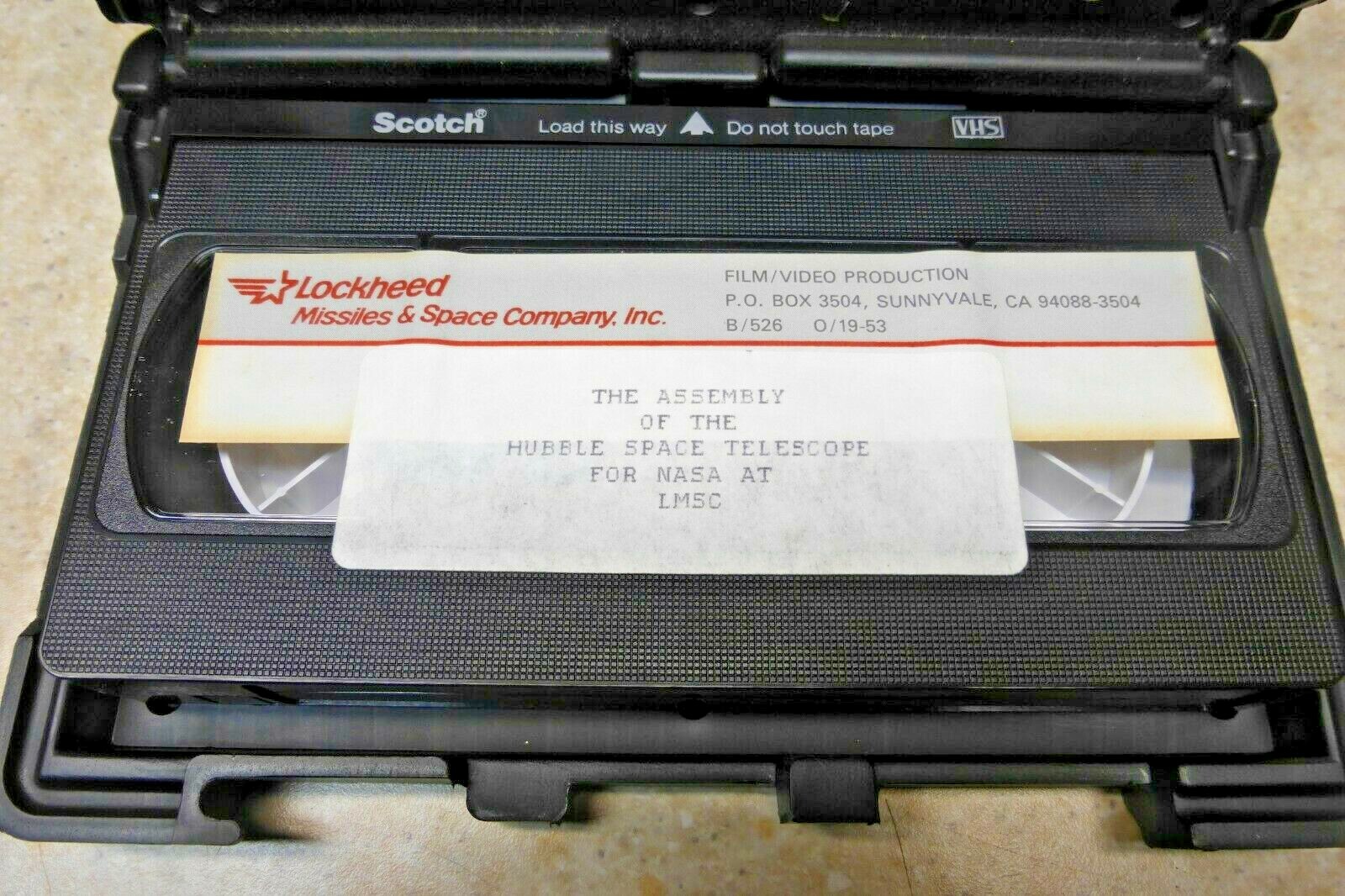 'The Assembly of the Hubble Space Telescope for NASA'-Lockhead-VCR Tape