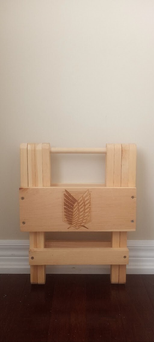 1pc Wood Folding Step Stool Taburete Non-slip Bath Bench Children Stool Wooden