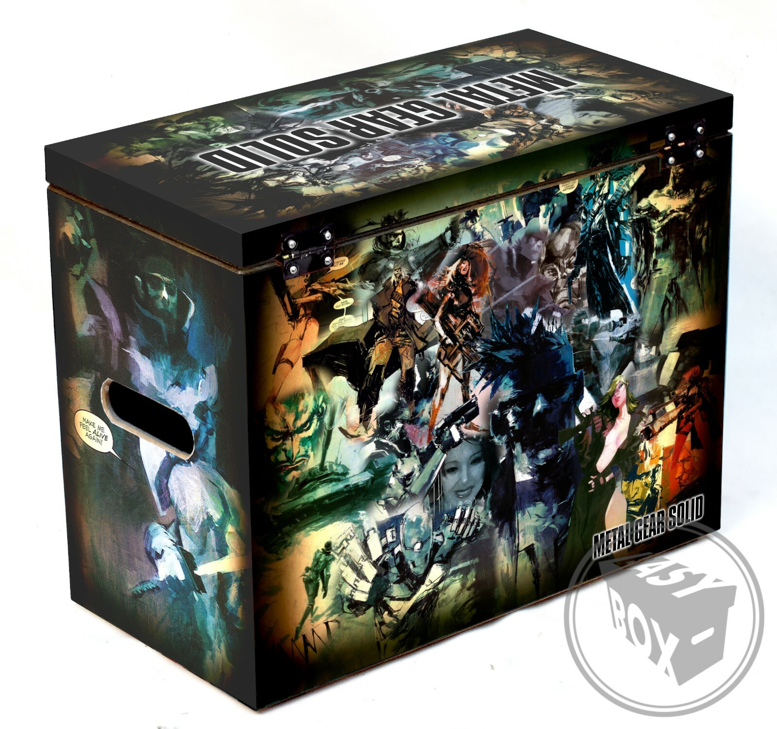 Metal Gear Solid - Large Comic Book Hard Storage Box Chest MDF