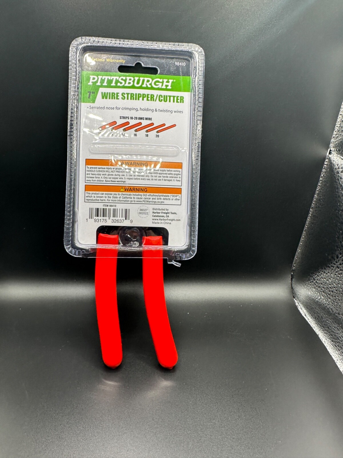 PITTSBURGH 7 In. Wire Stripper With Cutter 98410 NEW