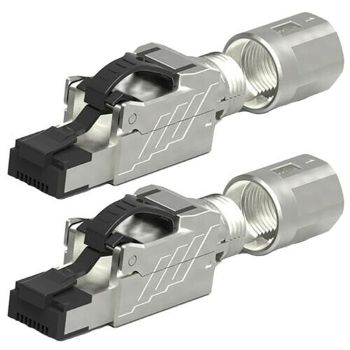 2 PCS CAT8 Full Shielded RJ45 Network LAN Ethernet Plug 40G CAT.8 Connector
