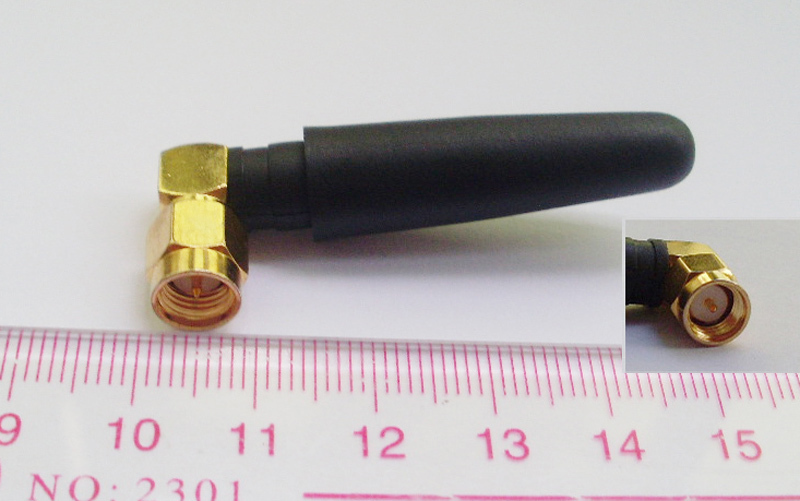 1pcs SMA Male Plug Right Angle 5cm GSM GPRS 2.4GHz 2.4G RF Radio Antenna New