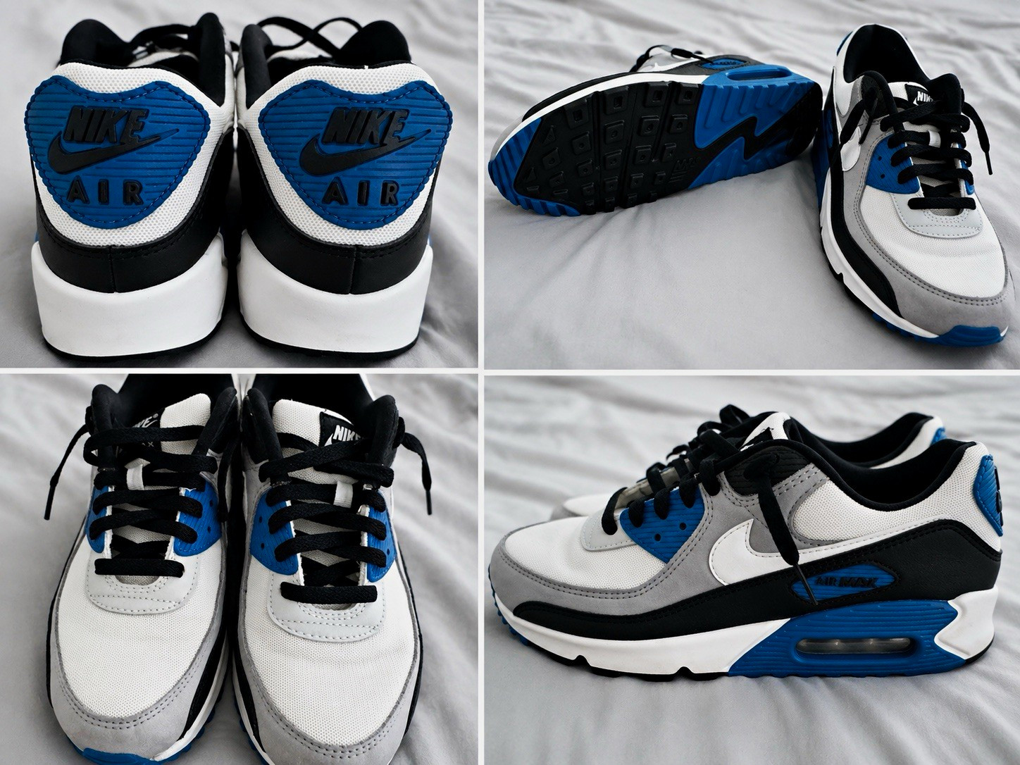 Nike Air Max 90 Men's Low Top Colorblock Lace-Up Running Sneakers