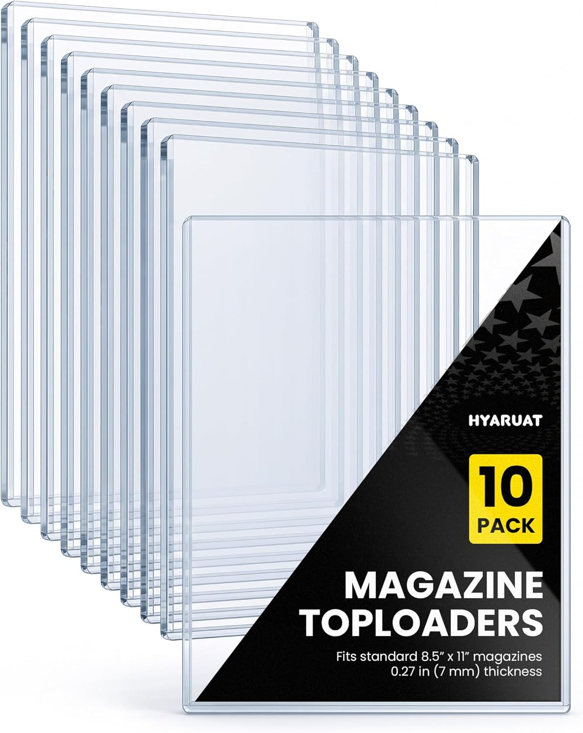 Magazine Toploaders - 7Mm Thick Plastic Sleeves, 9X11.5 Top Loader Binder Magazi