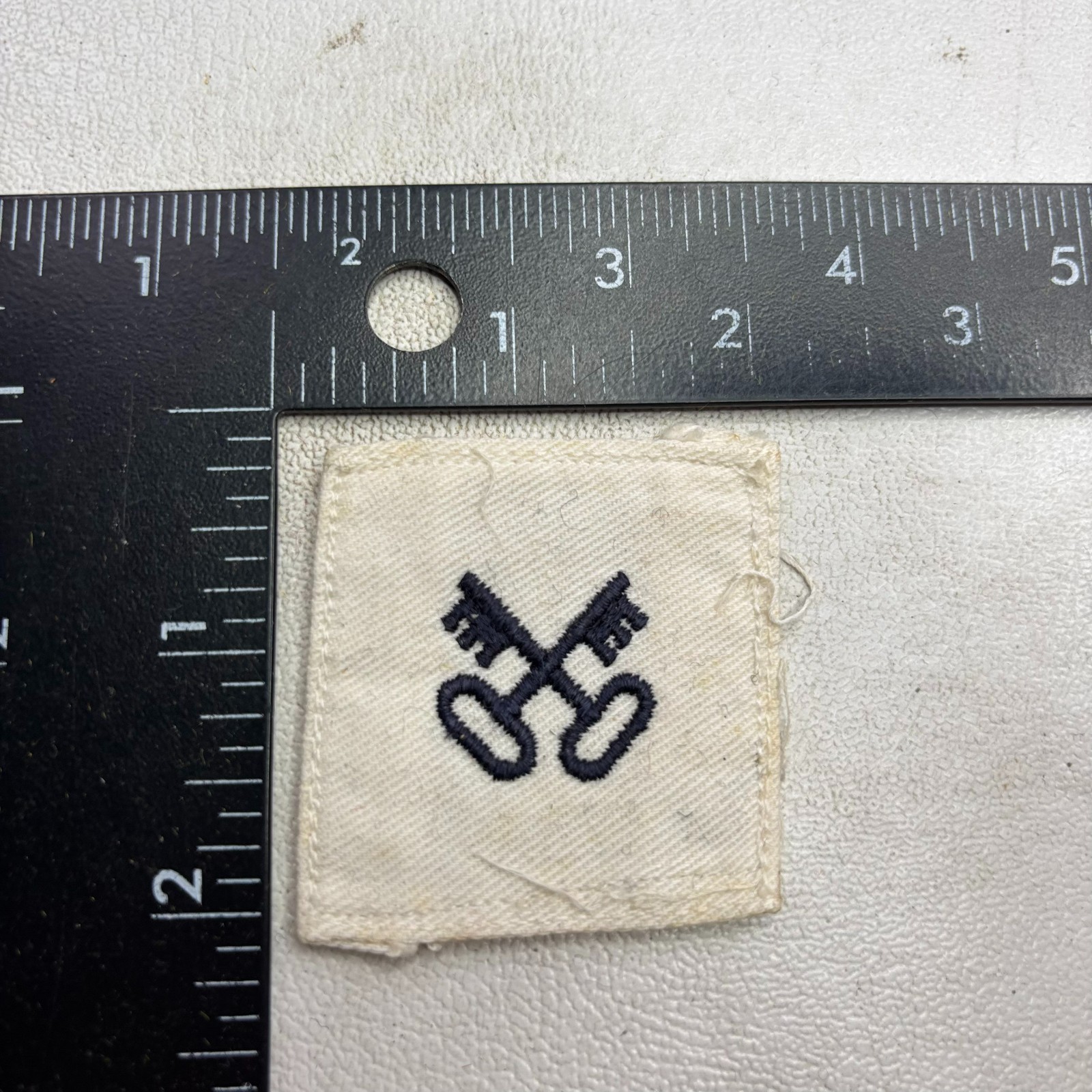 Vtg US NAVY SHOP KEEPER RATINGS BADGE Patch Military 66XB
