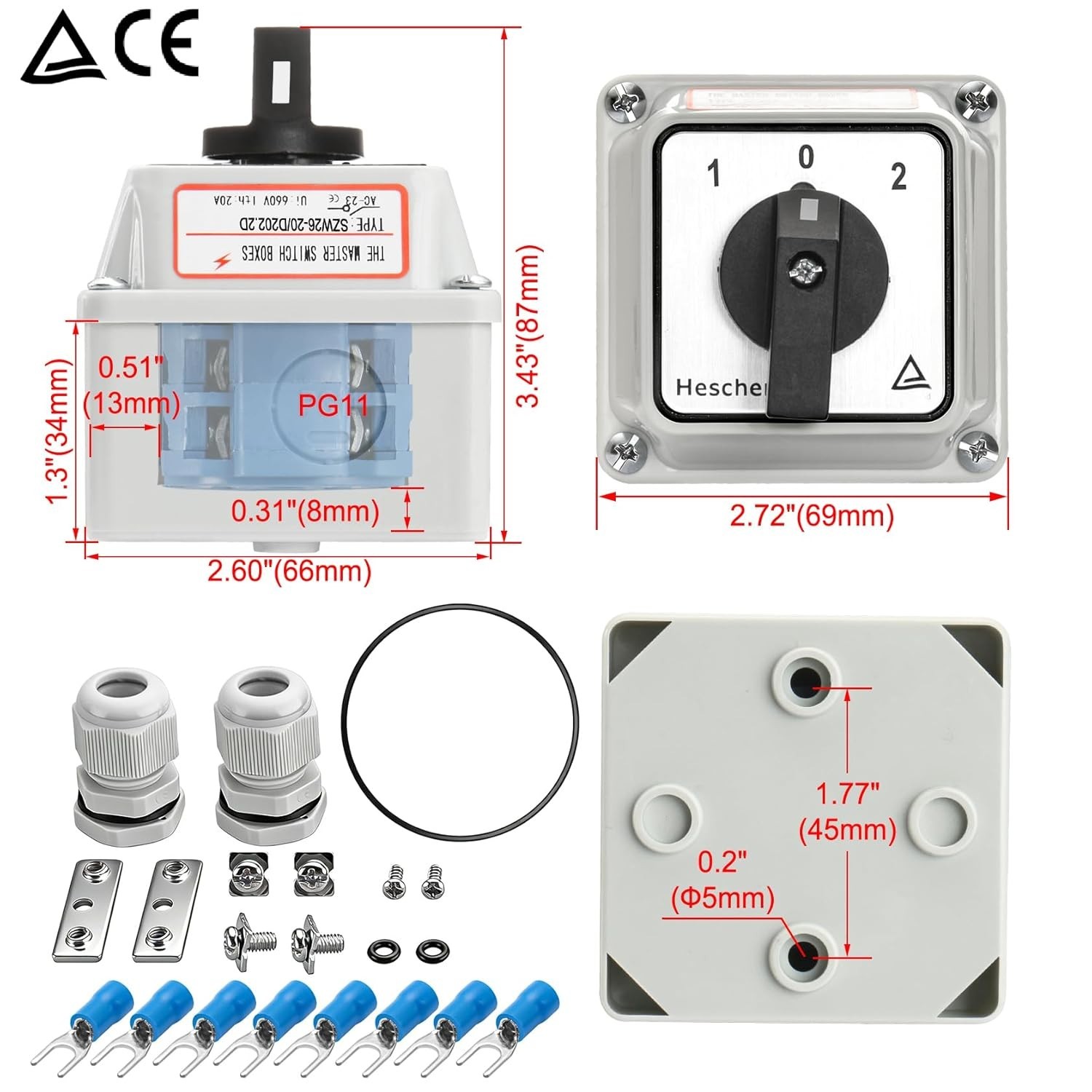 Universal Rotary Changeover Switch --W with Wider Master Switch Exterior Box ...