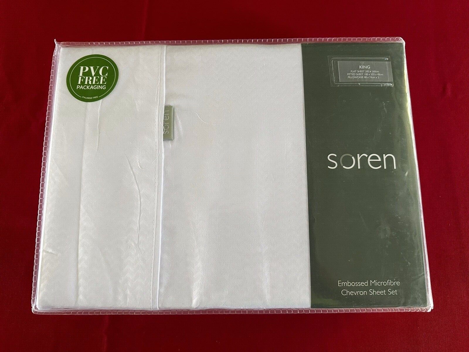 *BRAND NEW, SEE DESCRIPTION* Soren Chevron Sheet Set - King Size