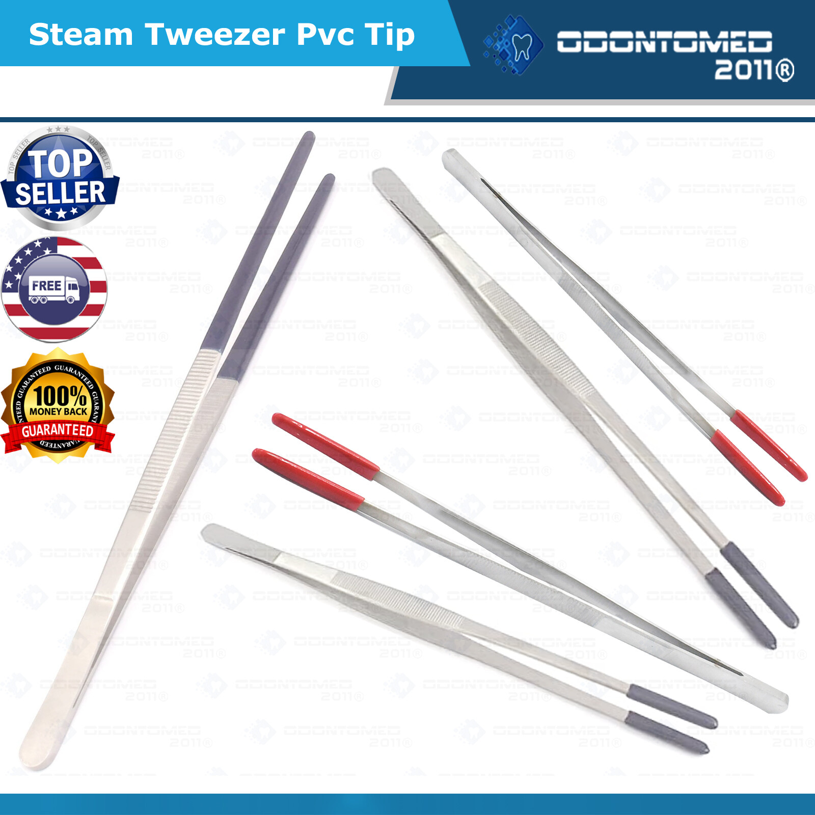 Steam Tweezer Coated Tip Hold Jewelry repair, Craft,Hobby size 8",10",12" (PICK)