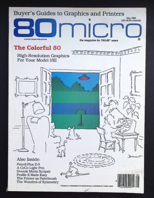 Vintage Lot of 8 - 80s Microcomputing TRS-80 Computer Magazines 1983