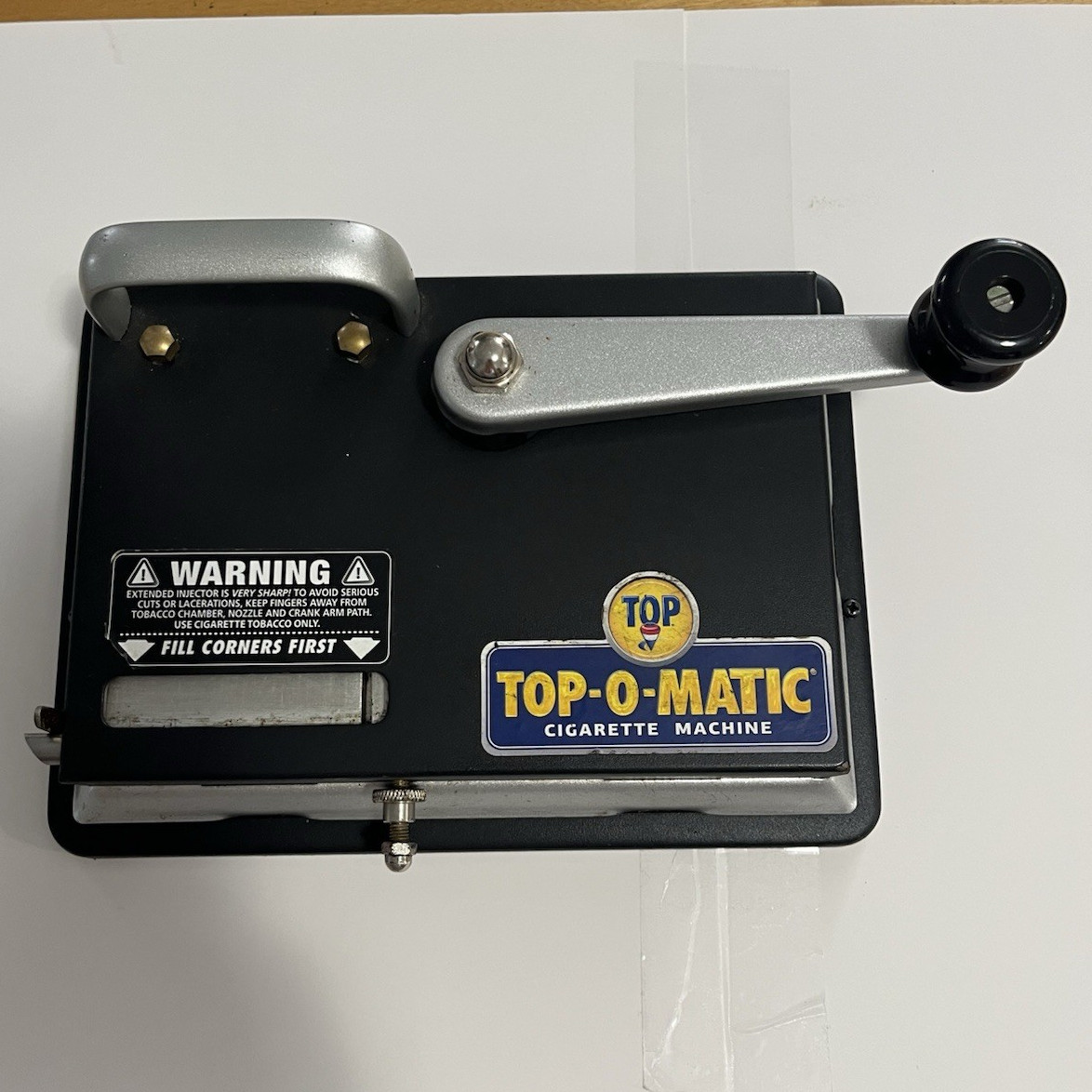 Top-O-Matic Manual Cigarette Rolling Machine Injector Roller Maker (No Box)