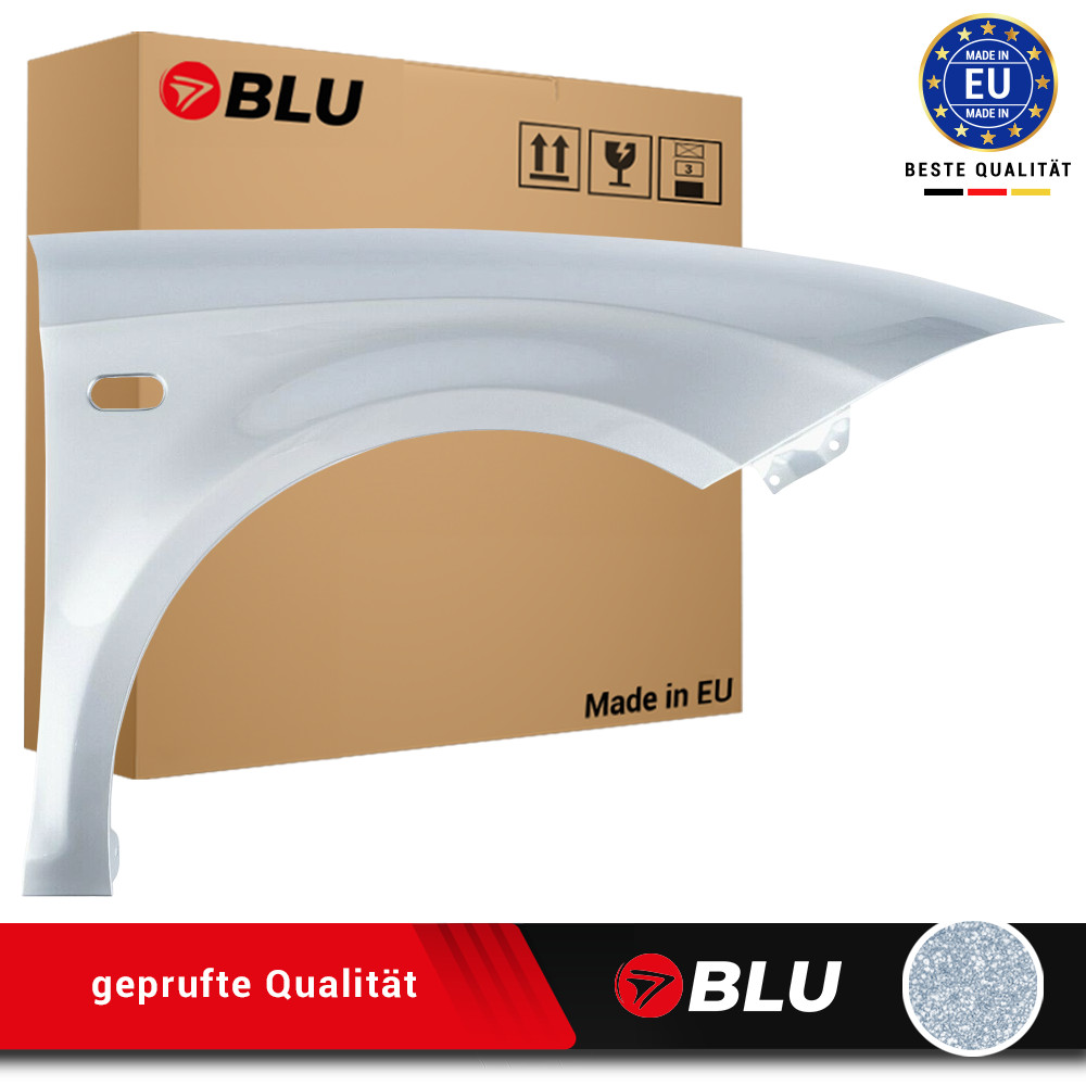 Fender For Seat Leon II 2 1P1 LS7Y Right Silver 05-12 Front Painted New