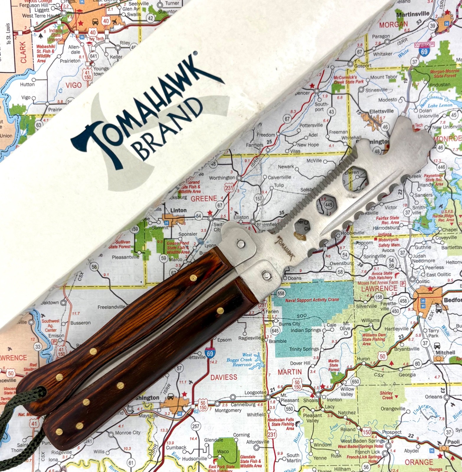 Tomahawk Brand Butterfly Style Multi-Tool Survival Camping New in Box