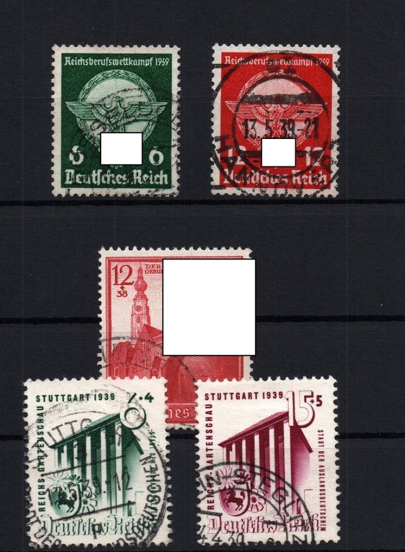 Dt. Reich Michel no. 686-893, canceled