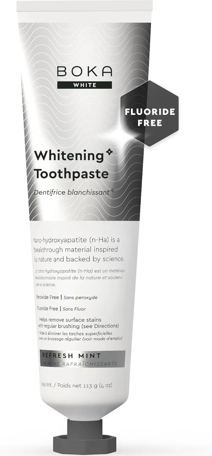 Boka Nano Hydroxyapatite Toothpaste Refresh Mint Fluoride Free Sensitive 4oz