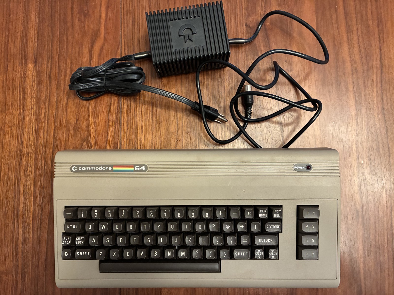 Commodore 64 Computer - Comes with Original Adapter & Box - Powers On - UNTESTED