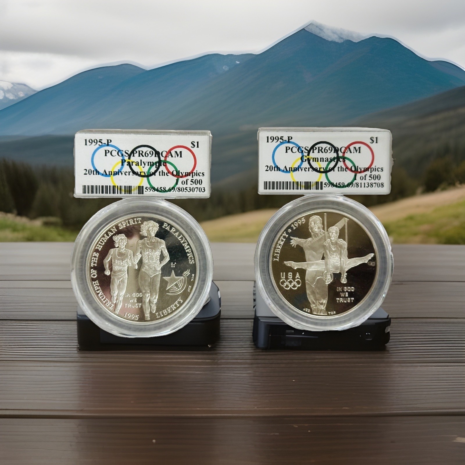 Lot Of 2 Olympic 1995-P 200th Anniversary Edition 1 Of 500(Paralympic & Gymnstc)