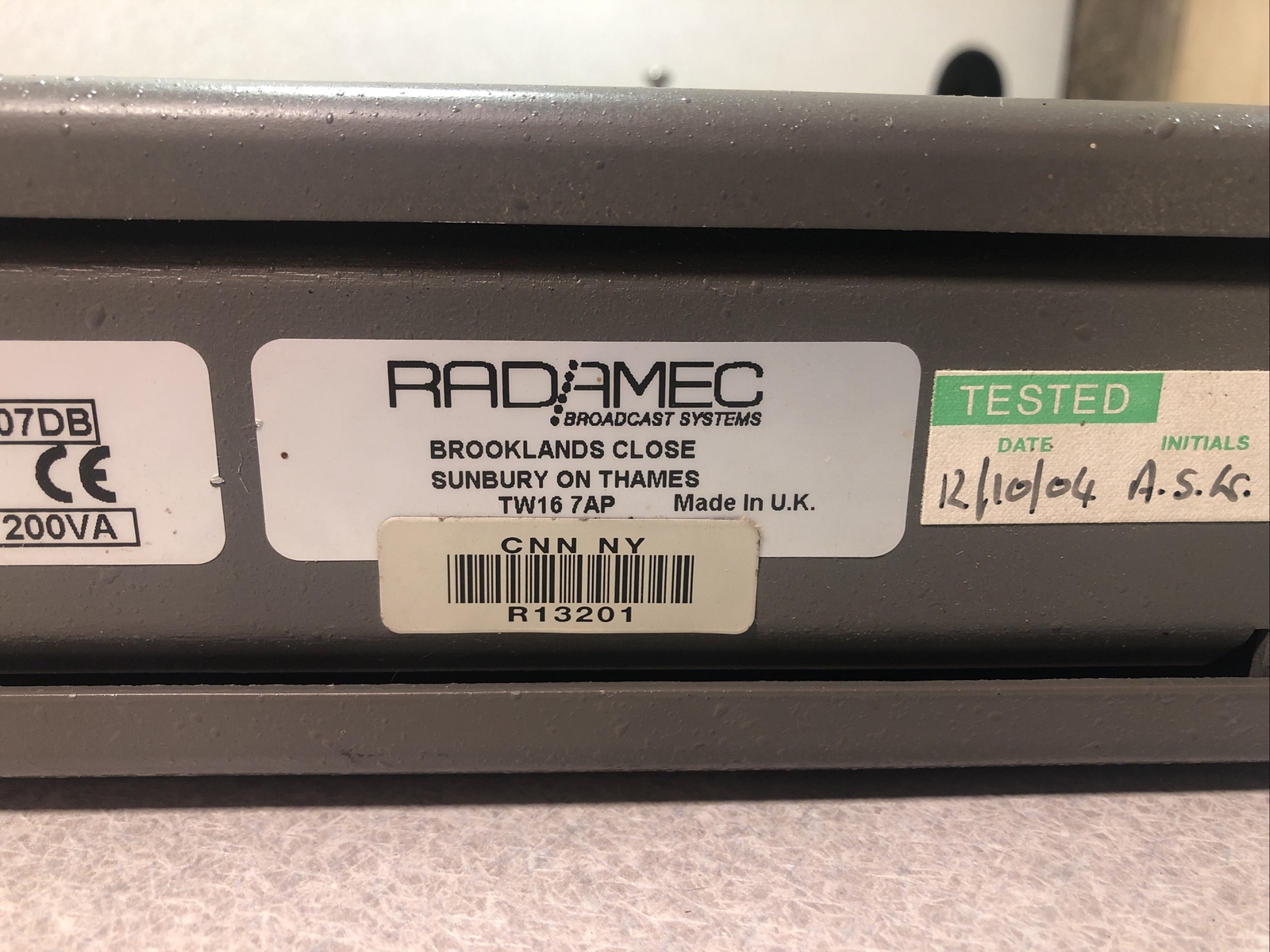 Radamec Broadcast Systems HK185 Head Control Unit AS IS