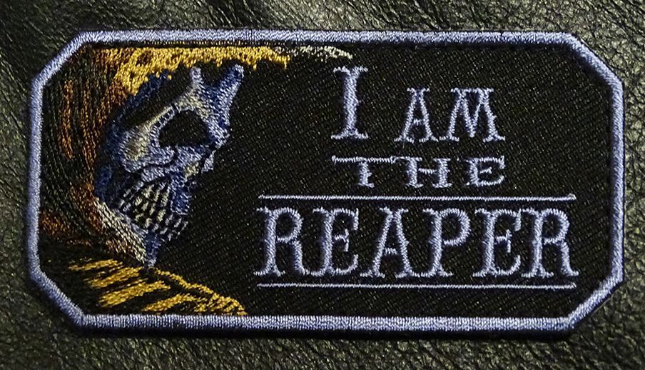 I Am The Reaper Patch [3.5 x 1.75 inch - Iron On]