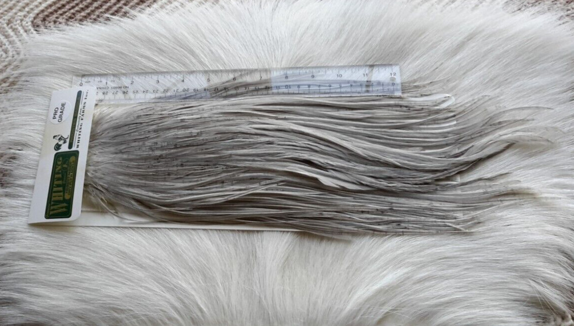 Whiting "" Dry Fly  Full Saddle,, Color;  Grey Dun.   Free Shipping.