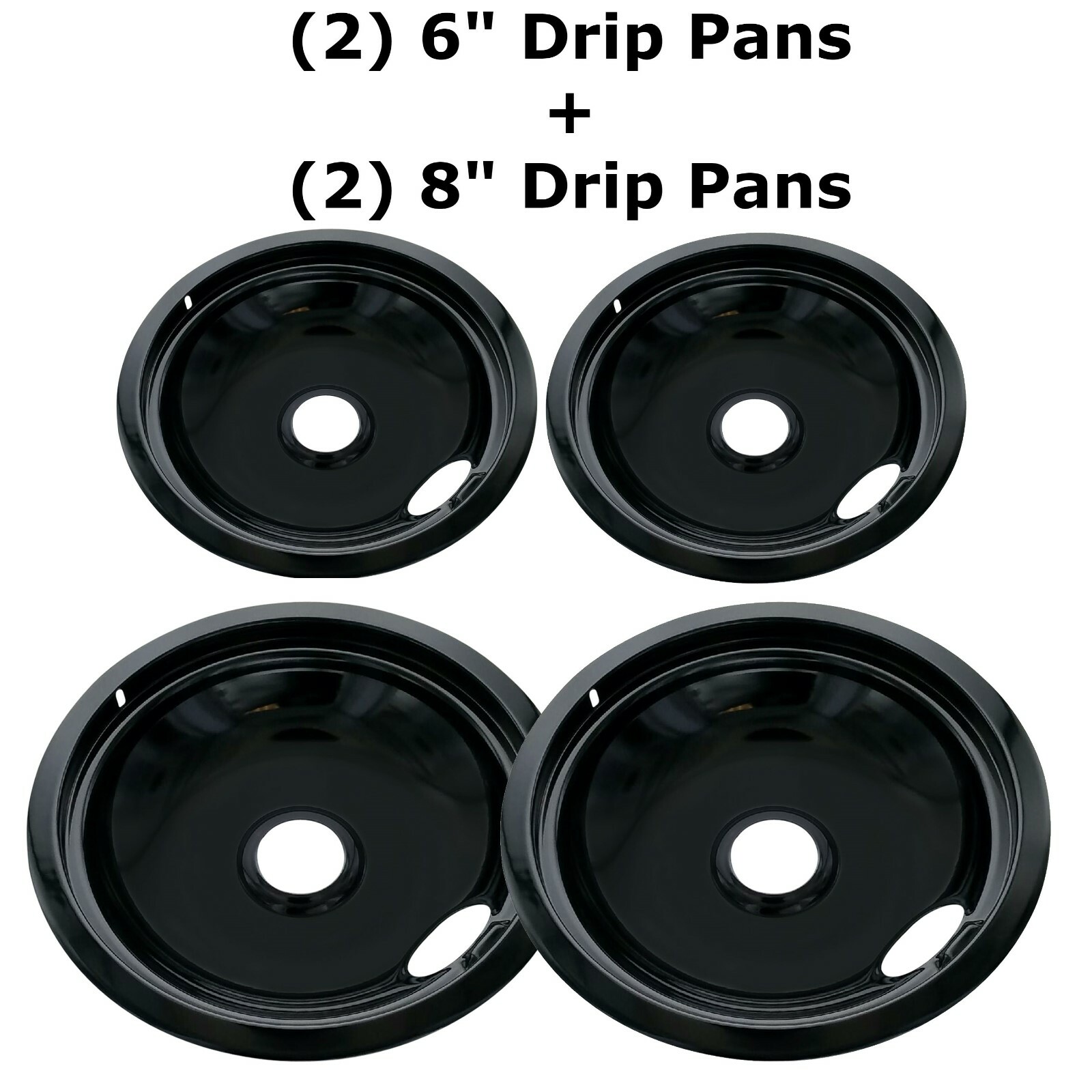 Porcelain Pan Set replaces Frigidaire Kenmore 5304430150, 318067051, 318067051