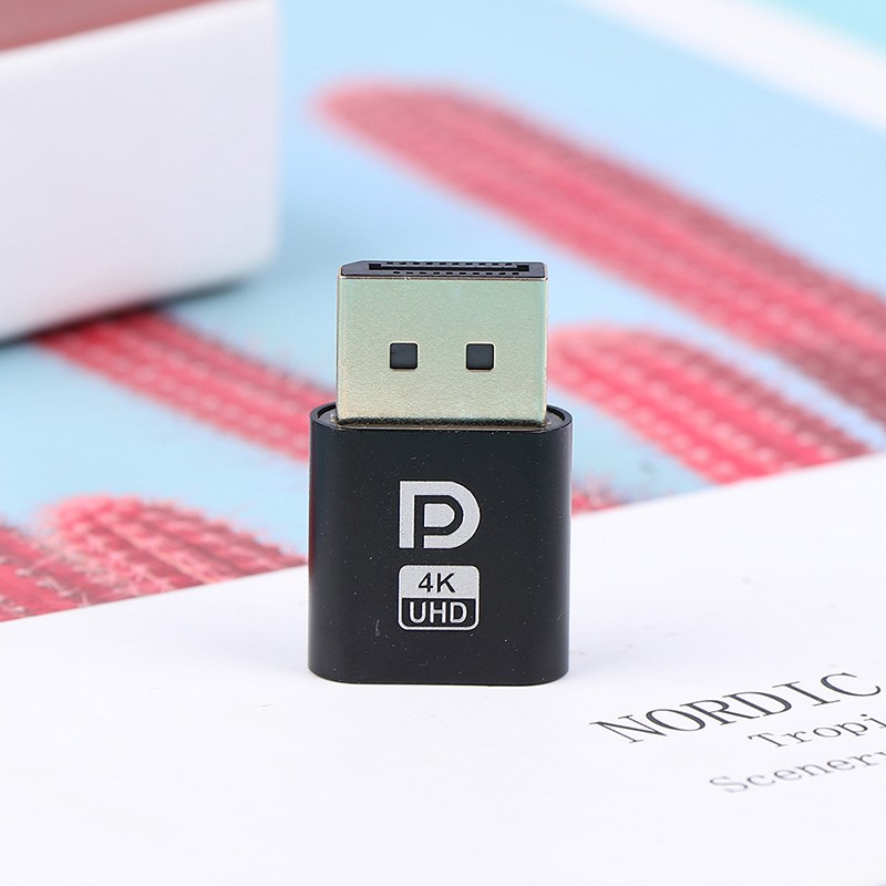 4K Displayport Dummy Plug DP Virtual Display Adapter Desktop Accessor Q❤;us