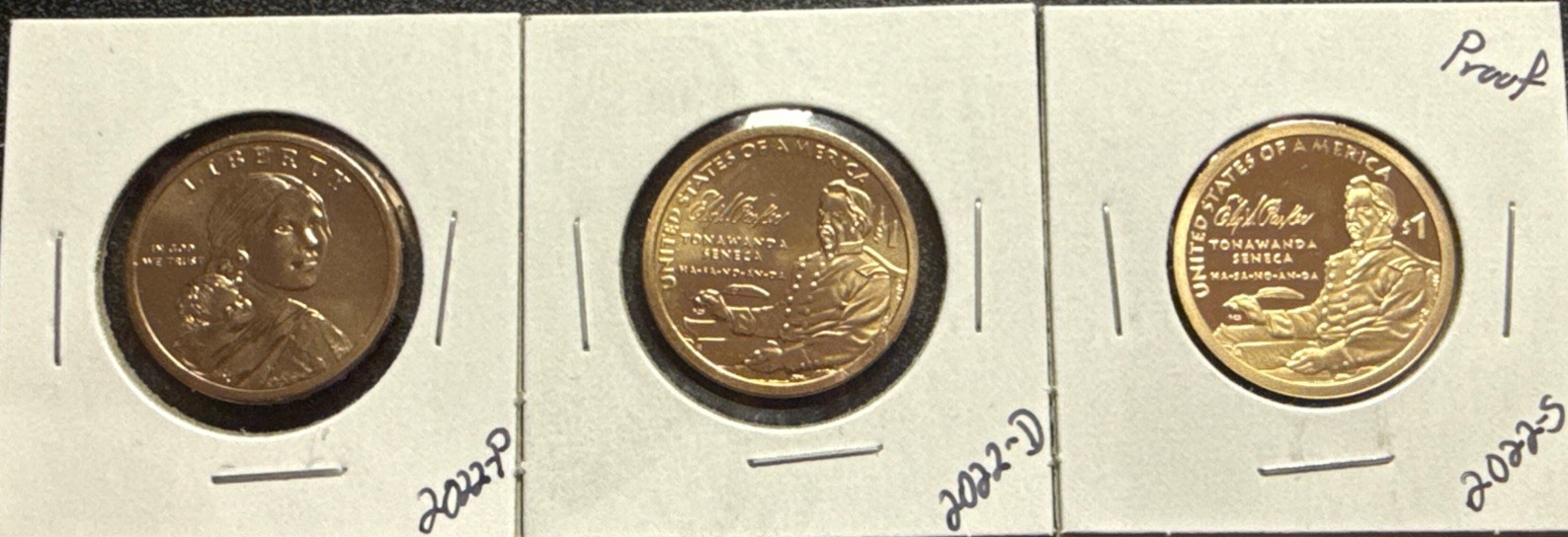 2022 P D S Sacagawea Native Dollar Set*PD From Mint Set*(3 Coins)