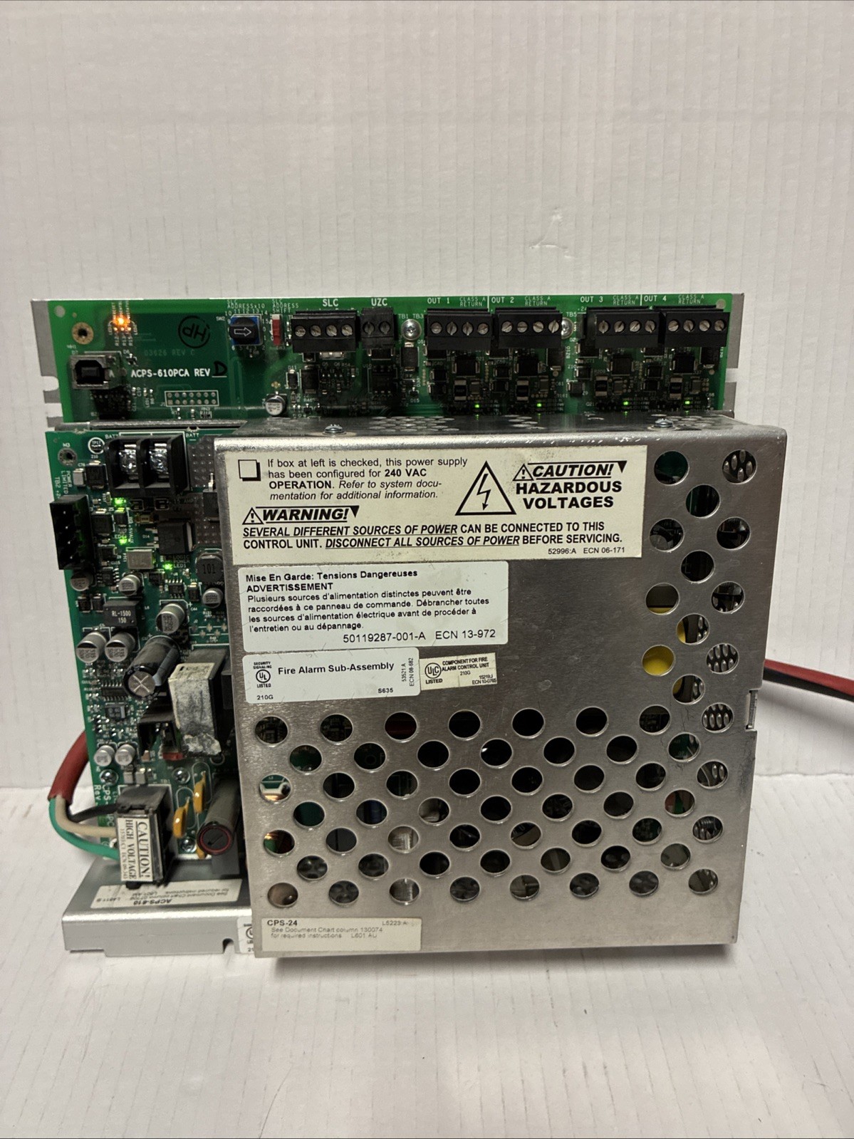 Notifier ACPS-610 Fire Alarm Addressable Charger Power Supply!!