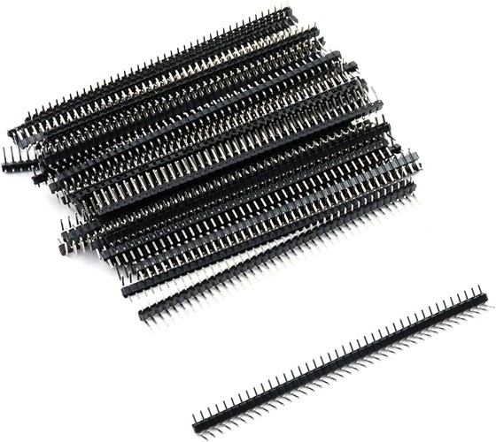Single Row Right Angle Pin Header Strip 40 Pin 2.0mm Pitch Connector Kit PCB