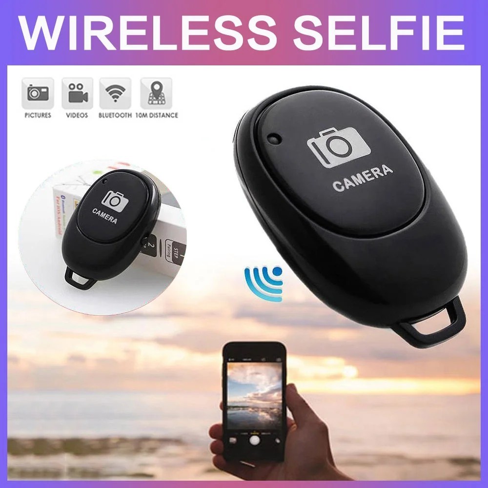 Camera Shutter Wireless Bluetooth Button Remote Control for Android Apple iPhone
