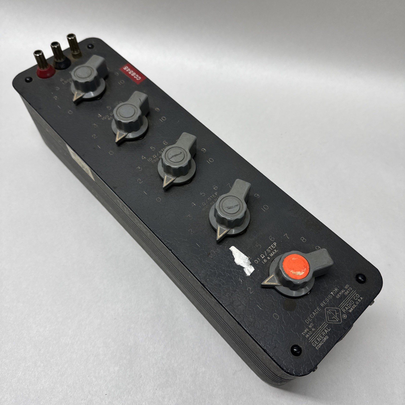 General Radio Co. Decade Resistor Type 1432-N   Decade Resistor Step Box GenRad