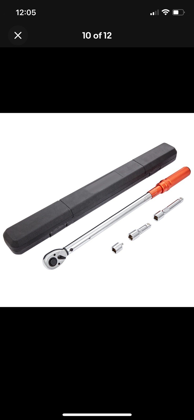 Torque Wrench Adjustable Torque Wrench 1/2" Drive 25-250ft.lb/34-340n.m